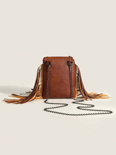 Women's Fashion Western Cowboy Style Tassel Bag