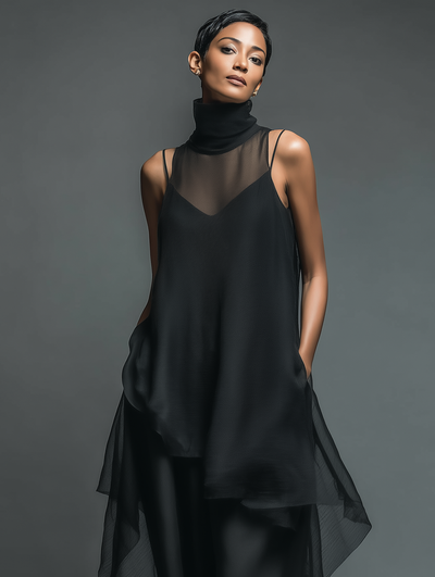 Ethereal Layered Slip Maxi Dress