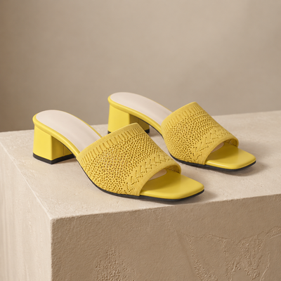 Nina Easy Slip-On Block Heel Slides