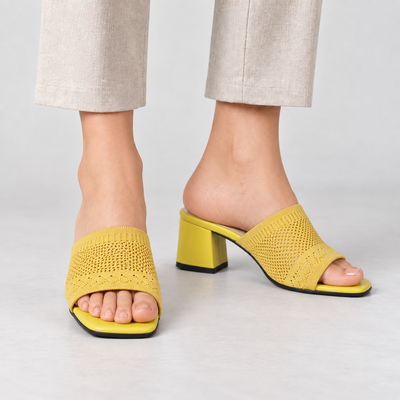 Nina Easy Slip-On Block Heel Slides