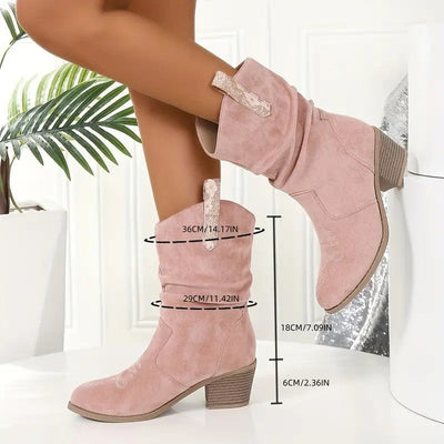 Vintage Western Cowboy Tassel Ankle Boots
