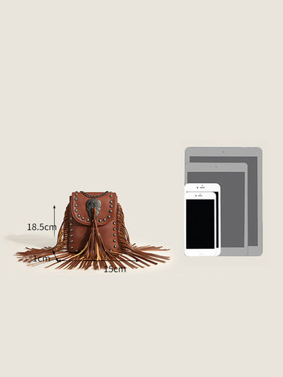 Women's Fashion Western Cowboy Style Tassel Bag