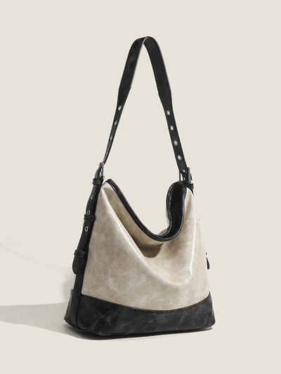 Women's Fashionable Color-block Handbag