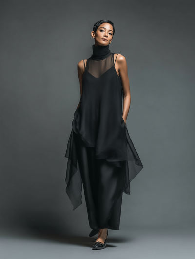 Ethereal Layered Slip Maxi Dress